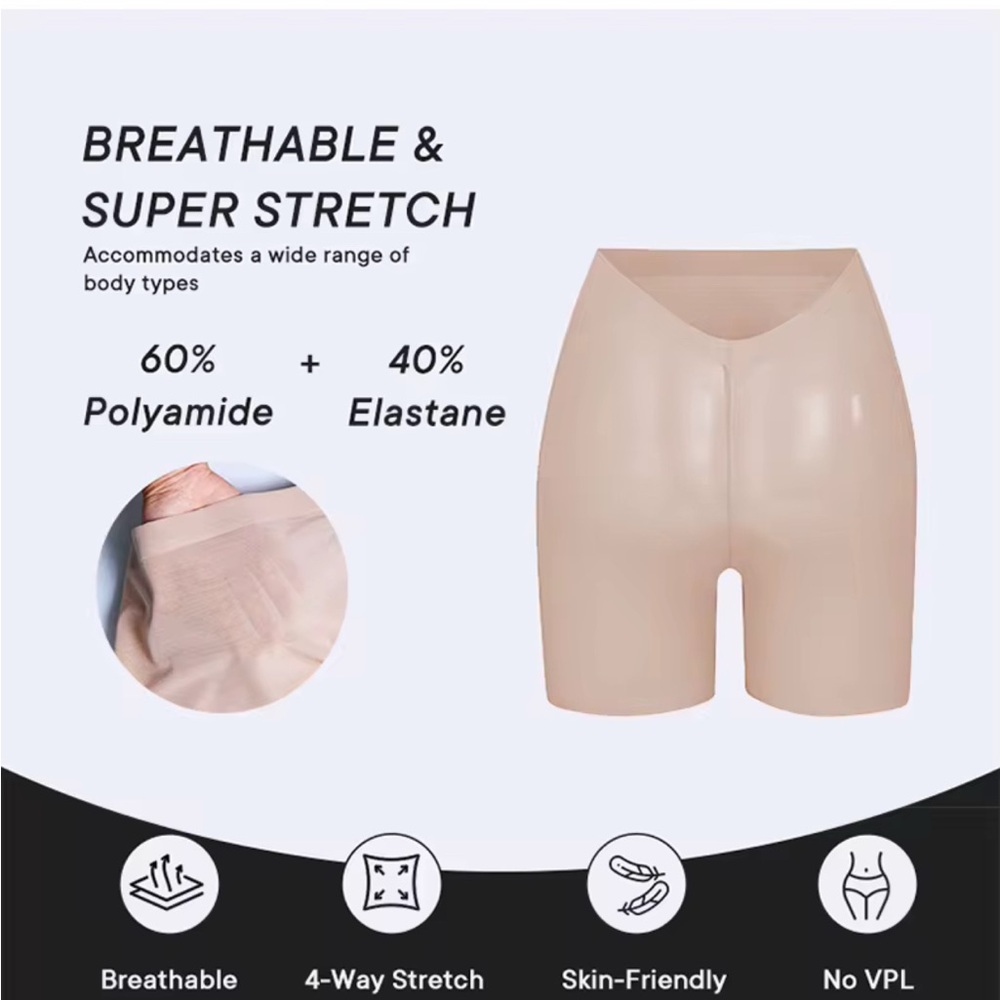 Low Back seamless invisible short tummy control compression Shapewear like skims - Picture 6 of 12